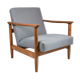 Vintage armchair model GFM-142, fully renovated, multicolor fabric