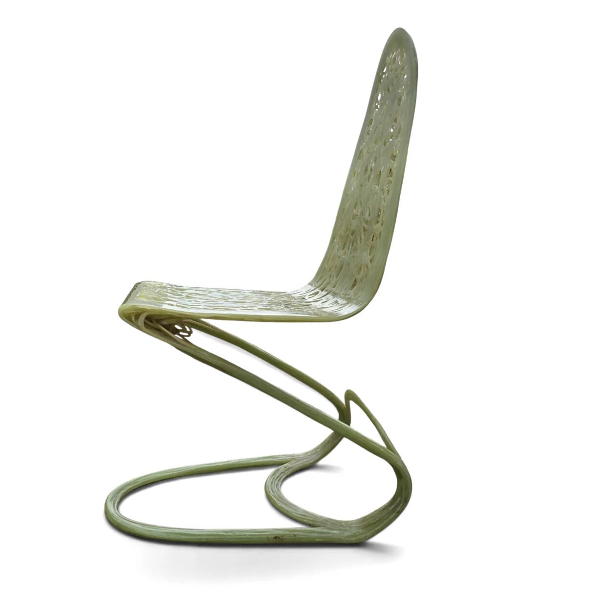 Plastic / polyester handmade chair / 1990s