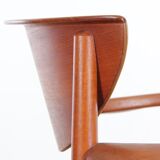 Pair of Scandinavian armchairs in 317 model in teak