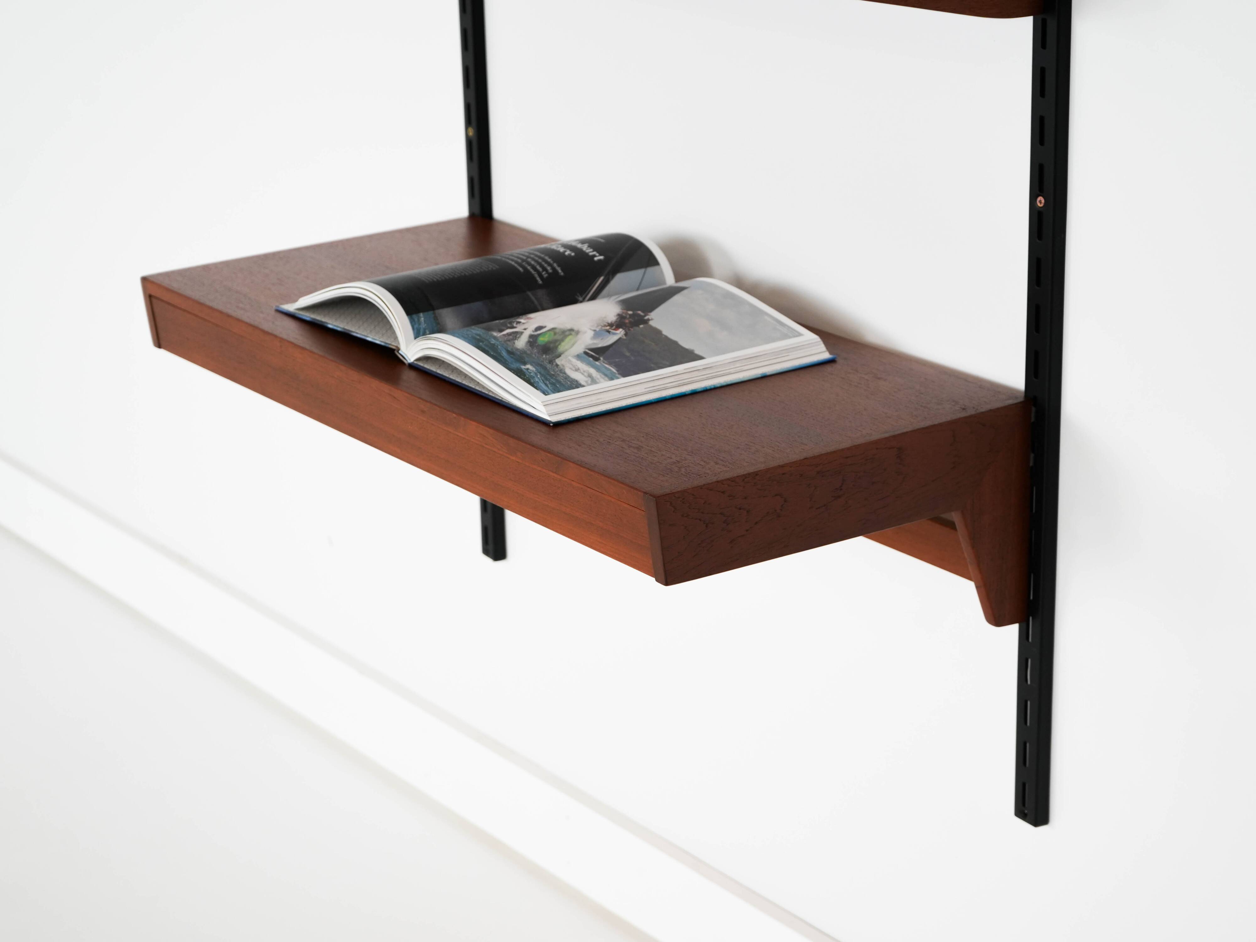Teak modular shelving unit, Danish design, 1960s, designer: Kai Kristiansen