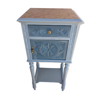 Chevet en bois peint