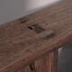 Farmhouse bench in chestnut wood
