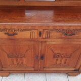 Art Deco period carved oak sideboard