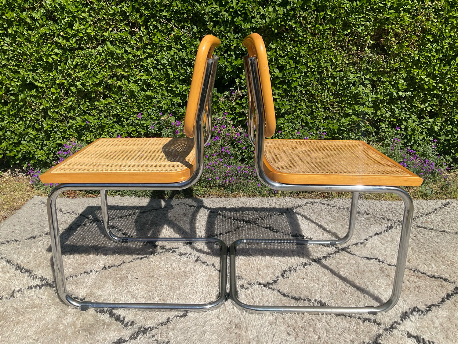 Paire de chaises Marcel Breuer Cesca B32