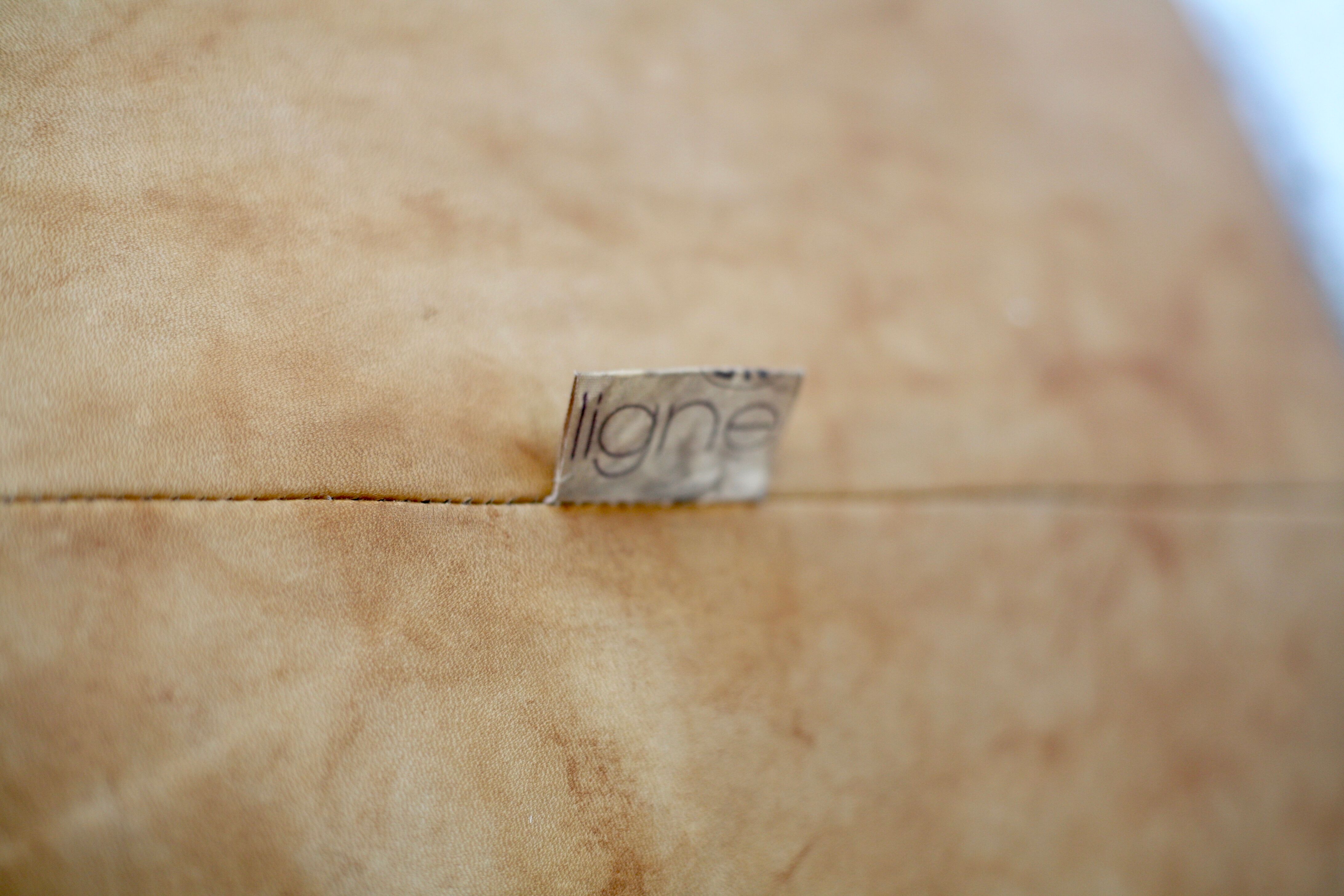 Sofa by Michel Ducaroy, leather, 1978. Model Dianthus. Edited by Ligne Roset.