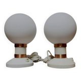 Ensemble tafellampen vintage Drukov, Tsjechoslowakije 1970