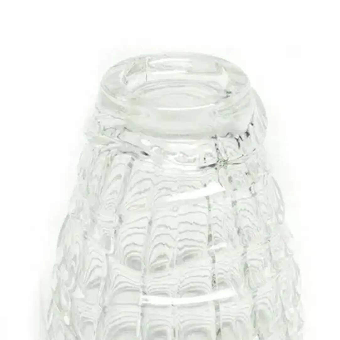 Optical vase, modernism, glass, Ząbkowice, Poland, 1970s