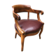 Louis Philippe leather office armchair