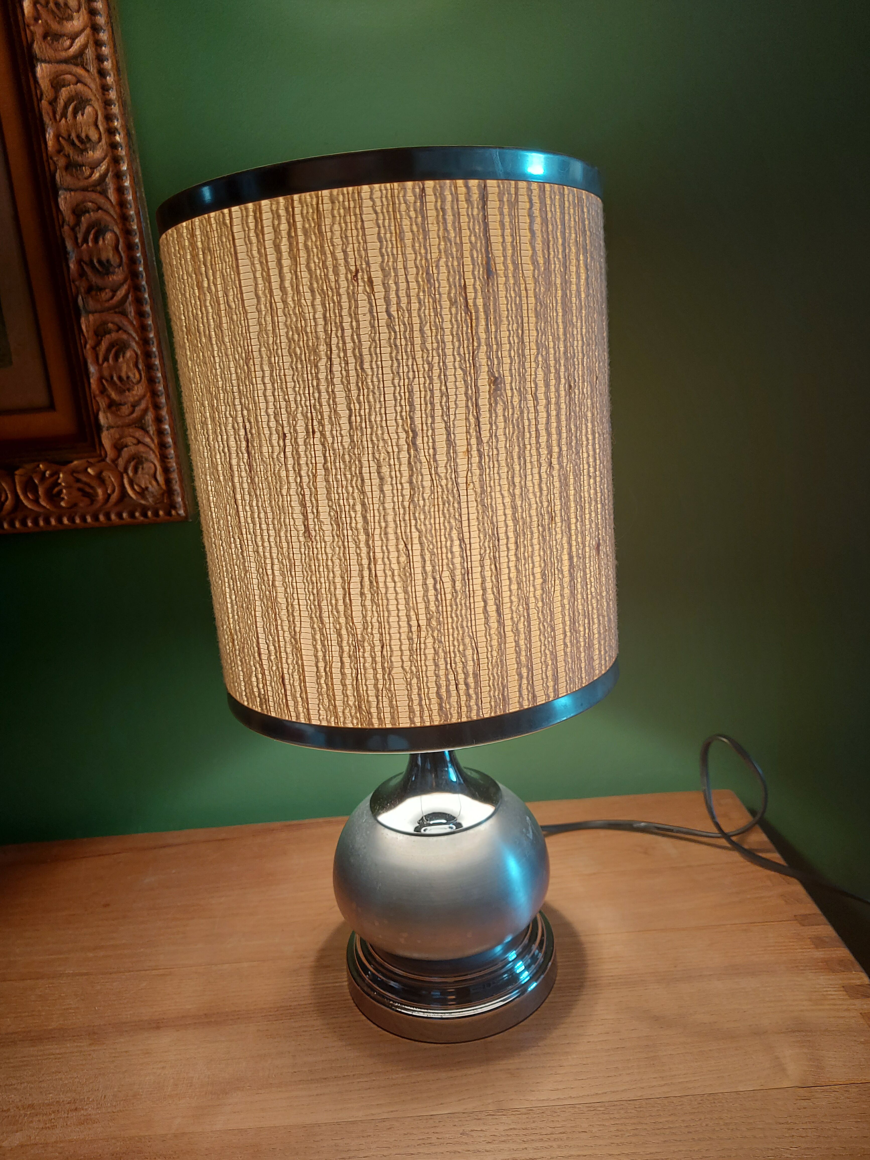 Vintage 70's metal lamp