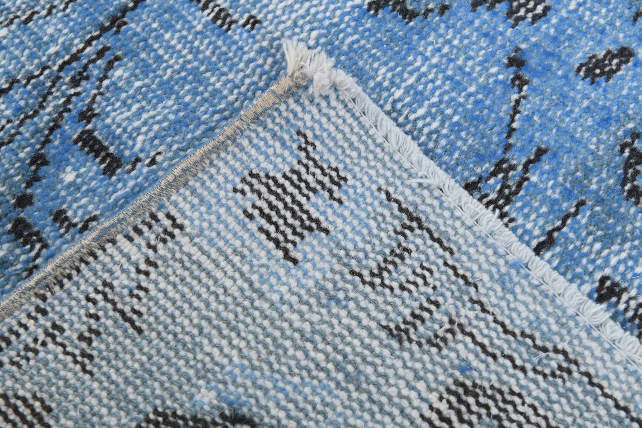 5x8 Shades Of Blue Soft Pastel Vintage Rug, 155x252Cm SK 4004