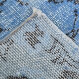 5x8 Shades Of Blue Soft Pastel Vintage Rug, 155x252Cm SK 4004