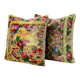 Set of 2 vintage velvet cushion covers 48x51 cm