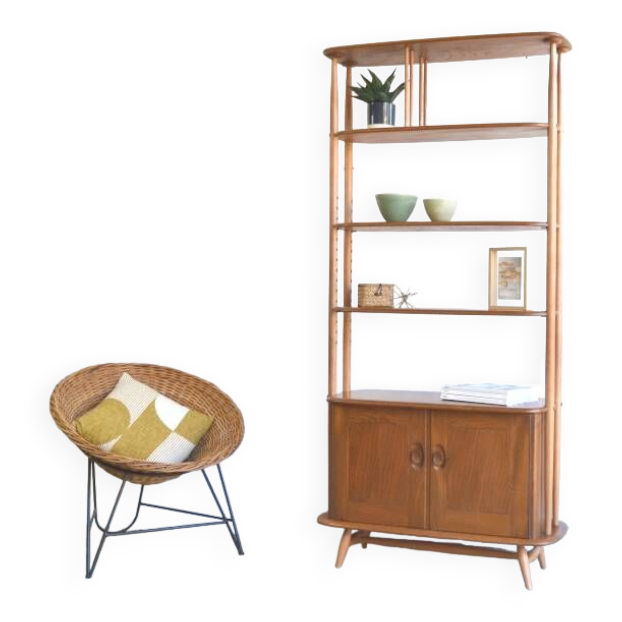 Bookcase/room divider by Ercol
