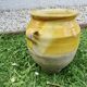 Glazed yellow terracotta jar, south-west of France.