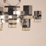 Ceiling light model 'Cubic' with 13 light units by Sciolari - Italy - 1970's