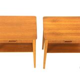 Pair of teak bedside tables, Björkås Möbelfabrik, 1960