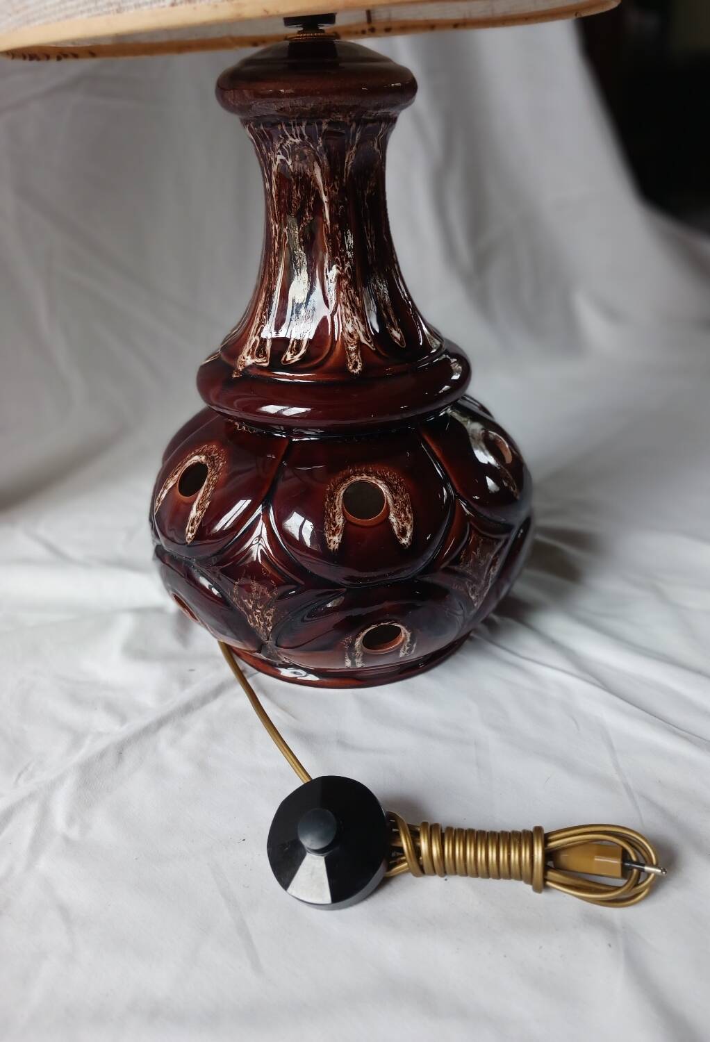 New 70s ceramic floor lamp