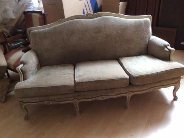 3-seater Louis XVI style sofa