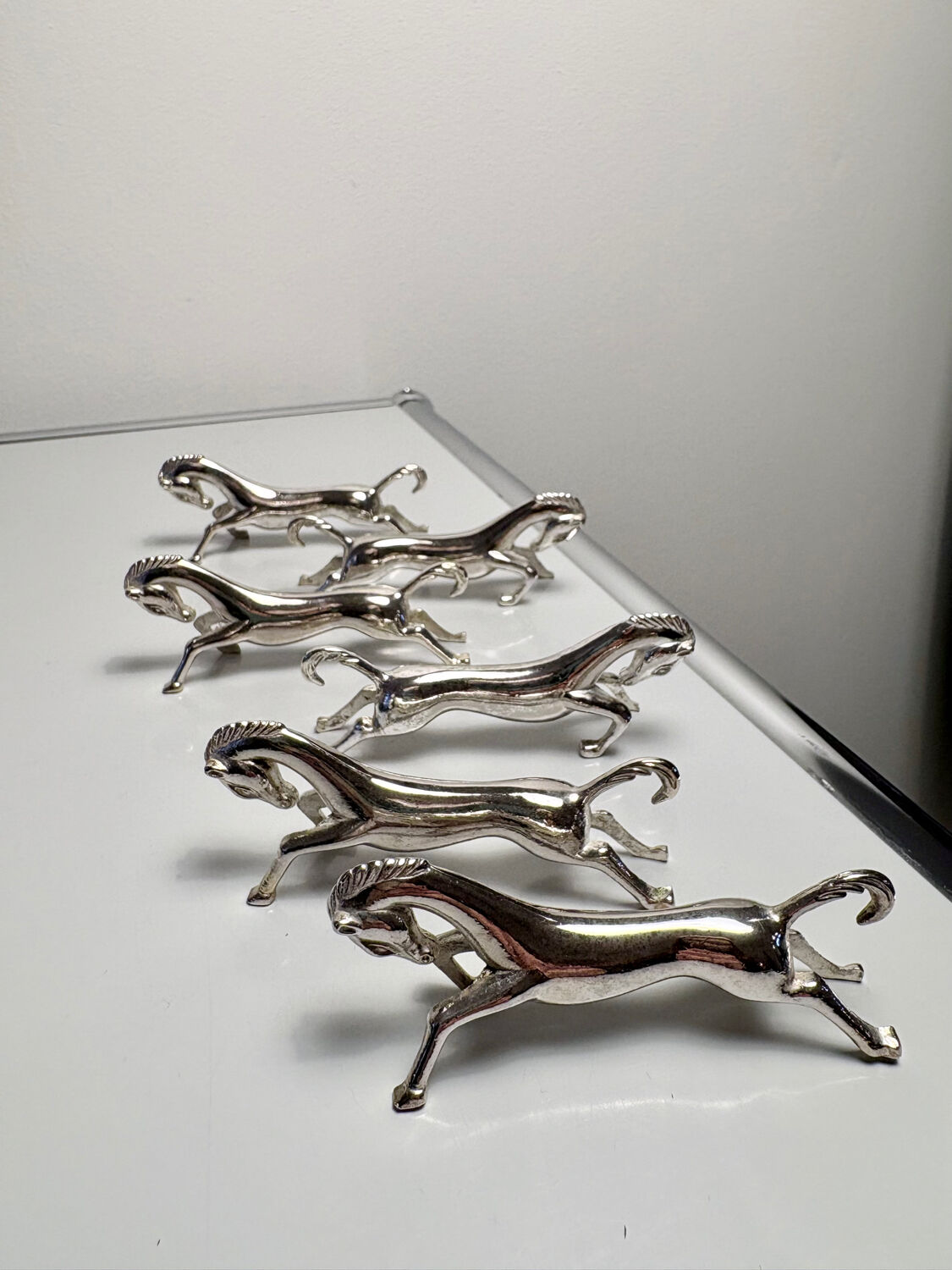 Lot de 6 porte-couteaux chevaux