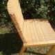 Chaise en bois et osier