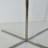 Table, side table, Roche Bobois in plexiglass and chrome metal from the 1980s.