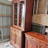 Buffet two 19th century glazed body Louis Philippe has customised