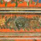 Folk art bridal chest, 1885
