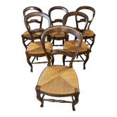 Chaises paillées