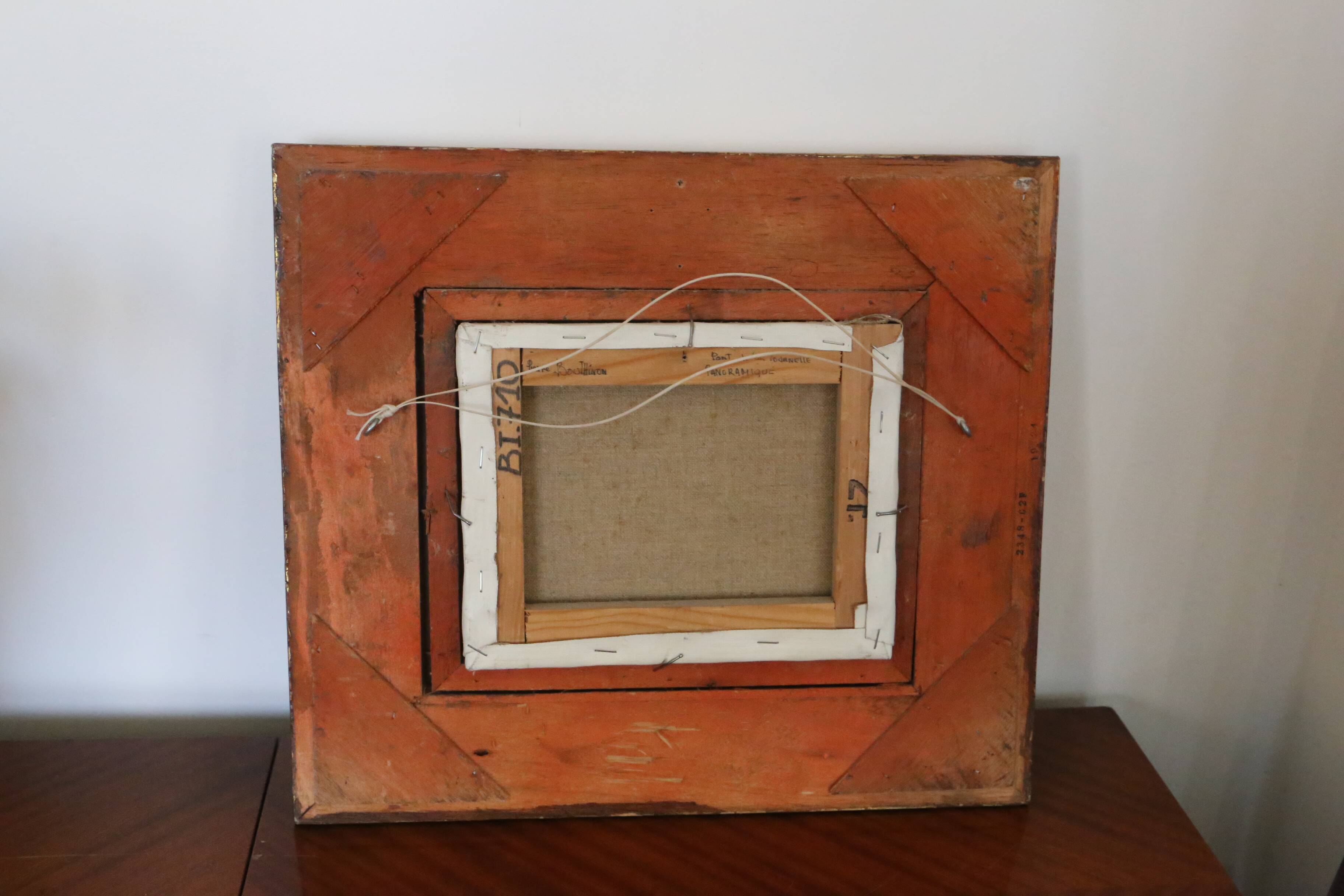 View of the Pont Tournelle, Paris, by Pierre Bouthinon, Oil painting