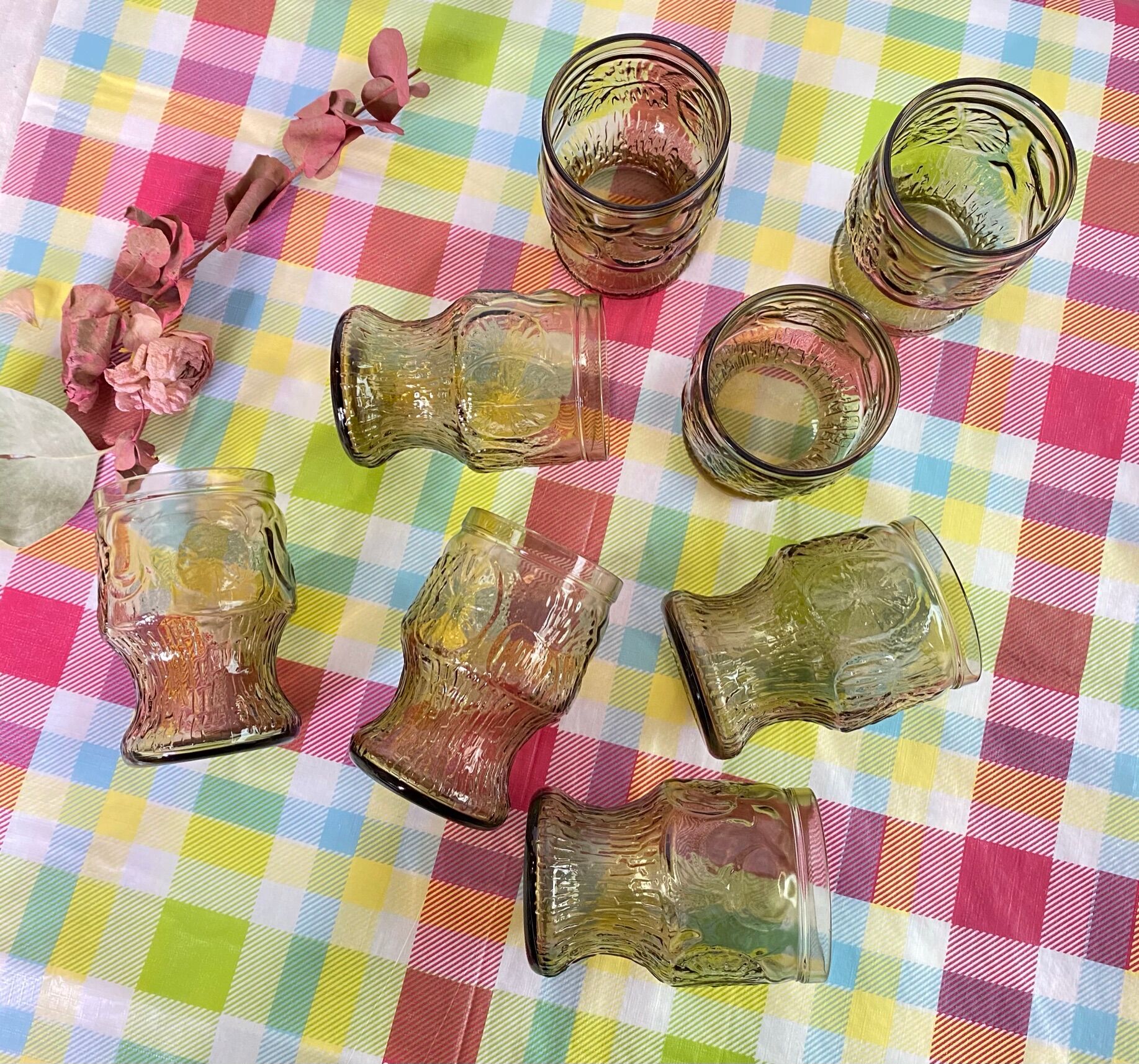 Vintage smoked glasses