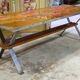Vintage coffee table from the 1960s/70s with a tiled top.