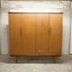 Scandinavian wardrobe 1960 teak 4 doors, 3 drawers, 2keys