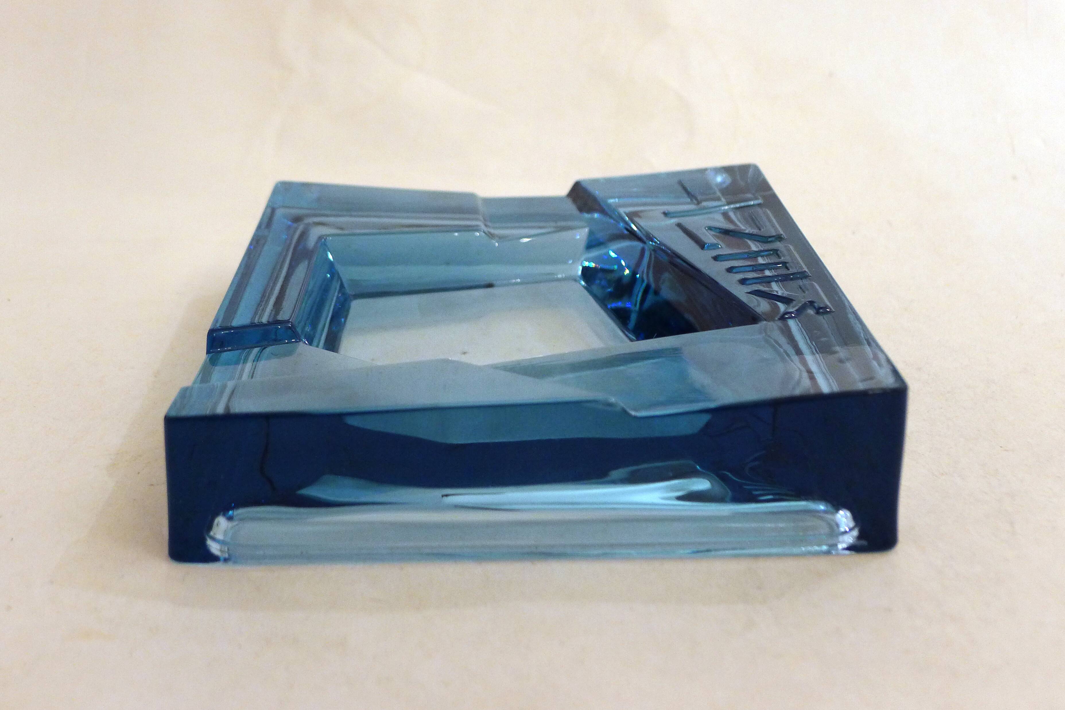 Kent ice floe glass ashtray