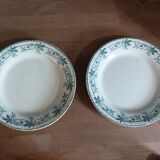 Set of 2 plates iron earth Chestnut