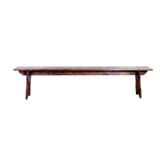 Old farm bench in solid wood