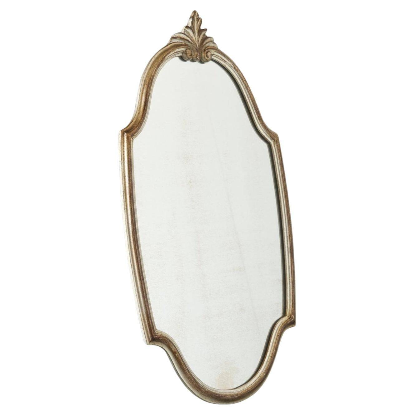 Miroir mural néoclassique en bois milieu du siècle