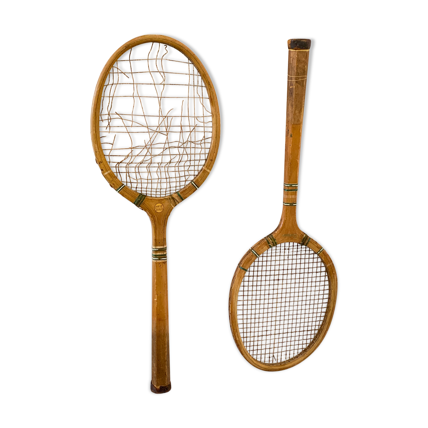 Ancienne paire de raquette de tennis vintage