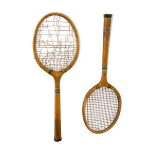 Ancienne paire de raquette de tennis