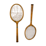 Old pair of vintage tennis rackets