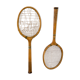 Old pair of vintage tennis rackets