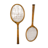 Old pair of vintage tennis rackets