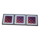 Trio Vintage Optical Art Tableaux - Victor Vasarely - Frames 40x40cm