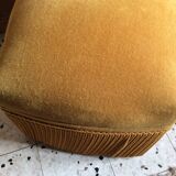 Velvet pouf