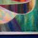 Large abstract painting Illumination by Daniel de Linière oil on canvas