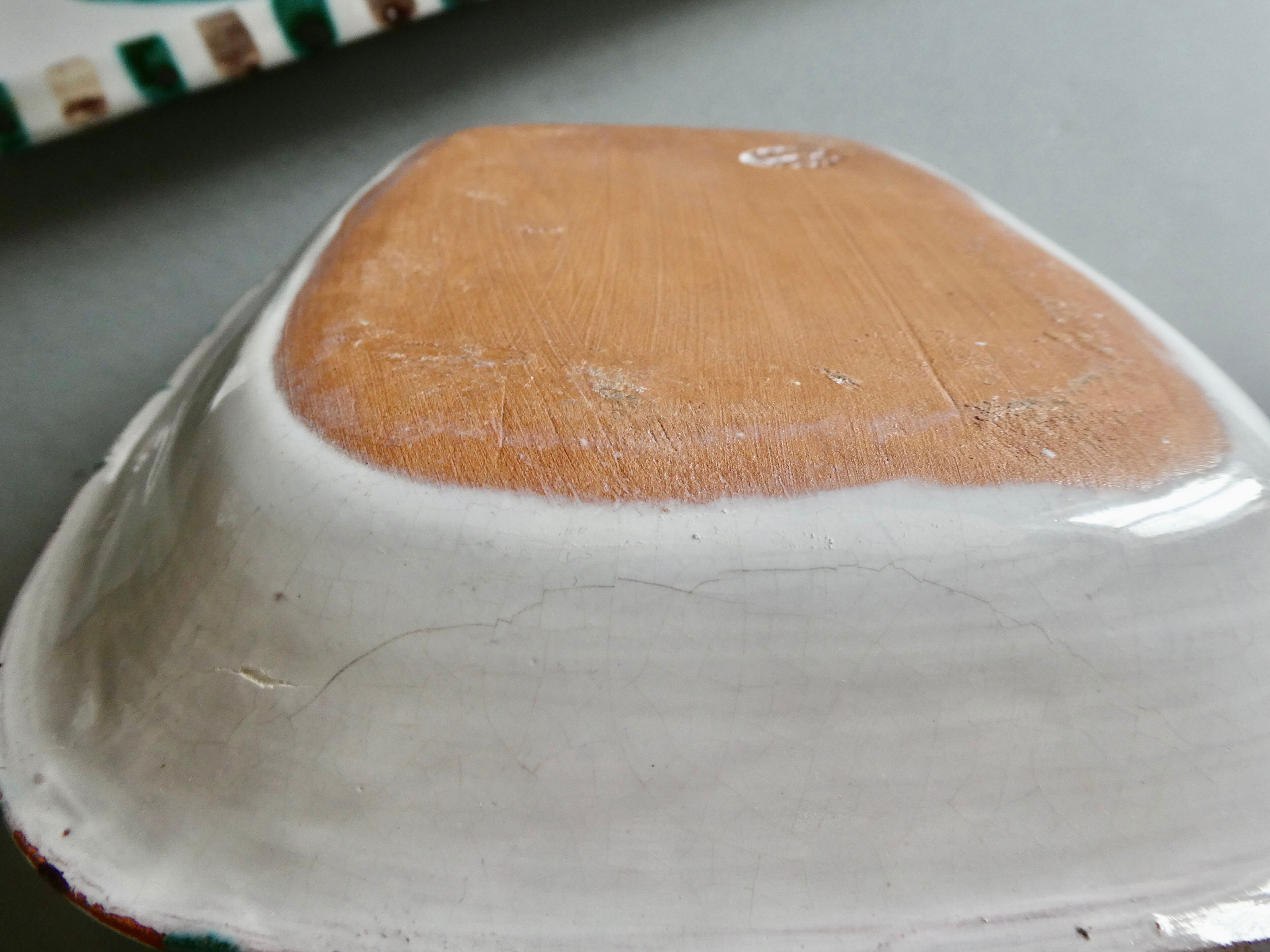 2 ceramic dishes, Fazio Vallauris SAP, 60s