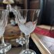 6 crystal stem glasses from Cristal d’Arques Folia – 1970s-1980s
