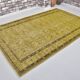 Tapis floral Oushak jaune