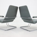 1970s Pair of Rare Tubular Armchairs