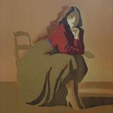 Gilles Sacksick: Beautiful Romanian Woman, original signed lithograph