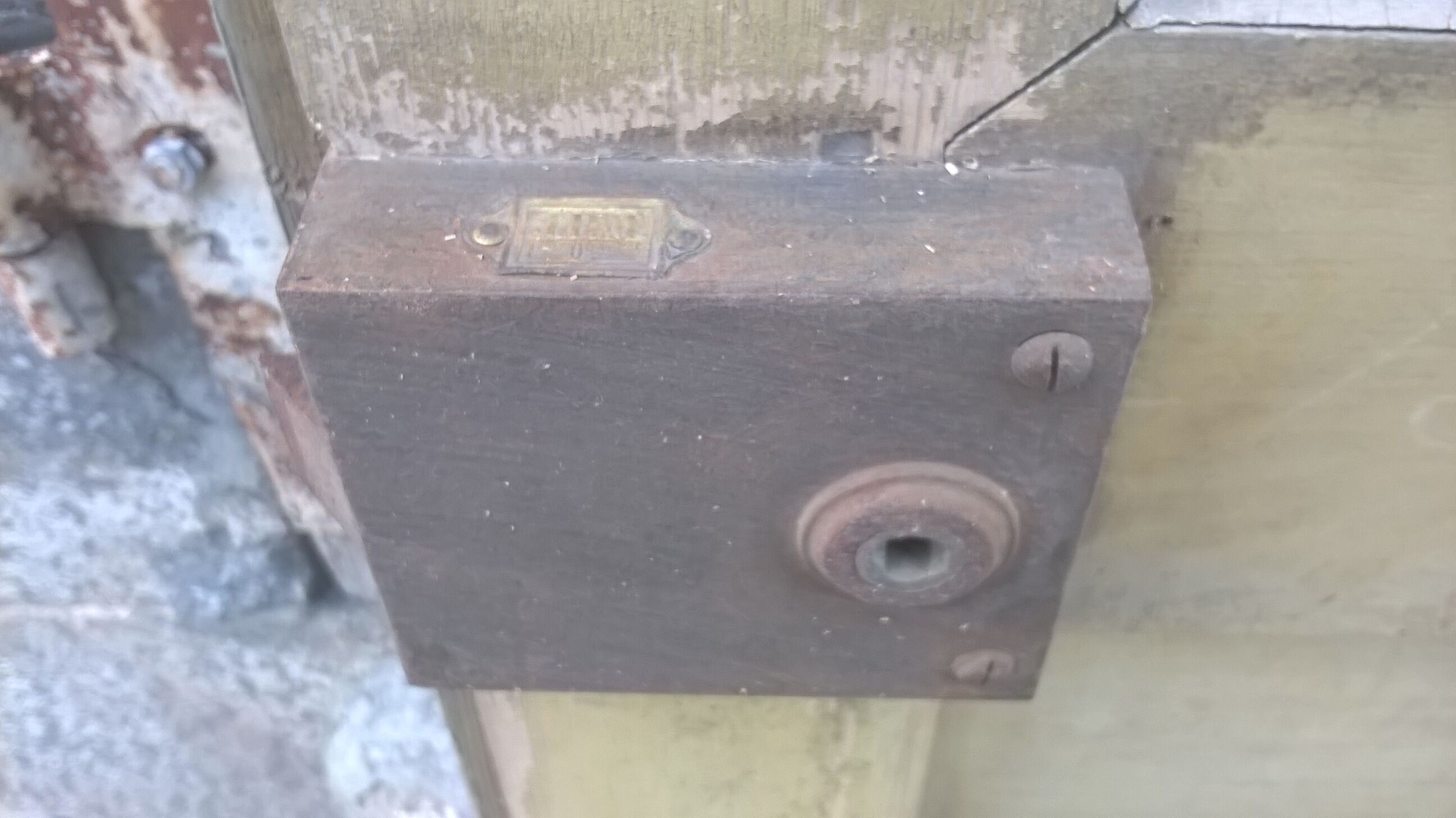 Old glazed interior door